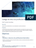 Código de Ética Da Profissão Biomédica