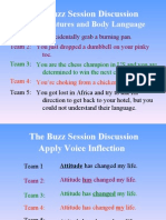 The Buzz Session Discussion Topics
