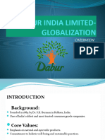 Dabur India Limited - Globalization
