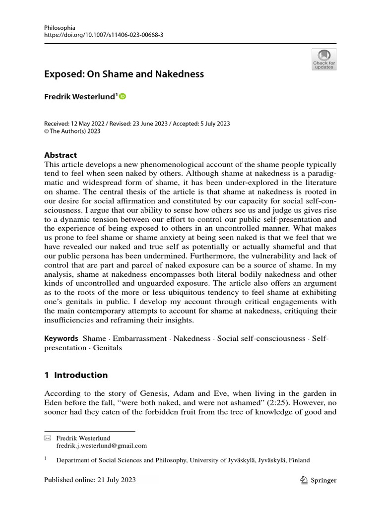 Exposed On Shame and Nakedness PDF