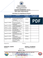 OBE Individual Accomplishment Report RHIZA