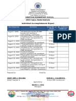 OBE Individual Accomplishment Report MHEAN