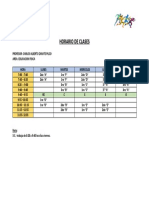 Horario de Clases