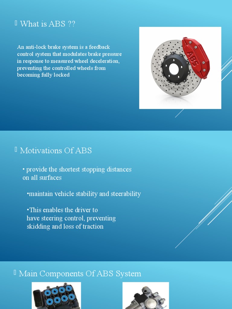 Understanding Anti-Lock Brake Systems | PDF | Anti Lock Braking System ...