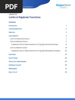 Limits of Algebraic Functions