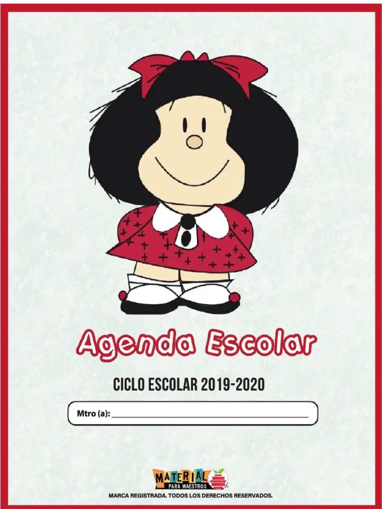 Agenda Escolar 2025 para Imprimir | PDF