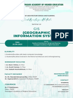 Gis Seminar Invitation & Schedule