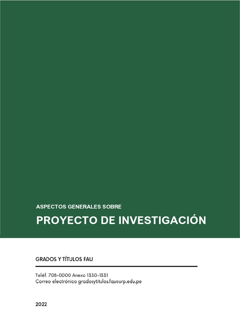 Guía para Proyecto de Investigación FAU | PDF | Paradigma