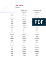 List of Regular Verbs in English