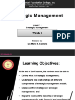 1 CBMEC - 1 Strategic Management Nature of Strategic Management