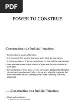 Power To Construe