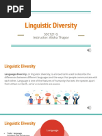 Linguistic Diversity - Chapter 15