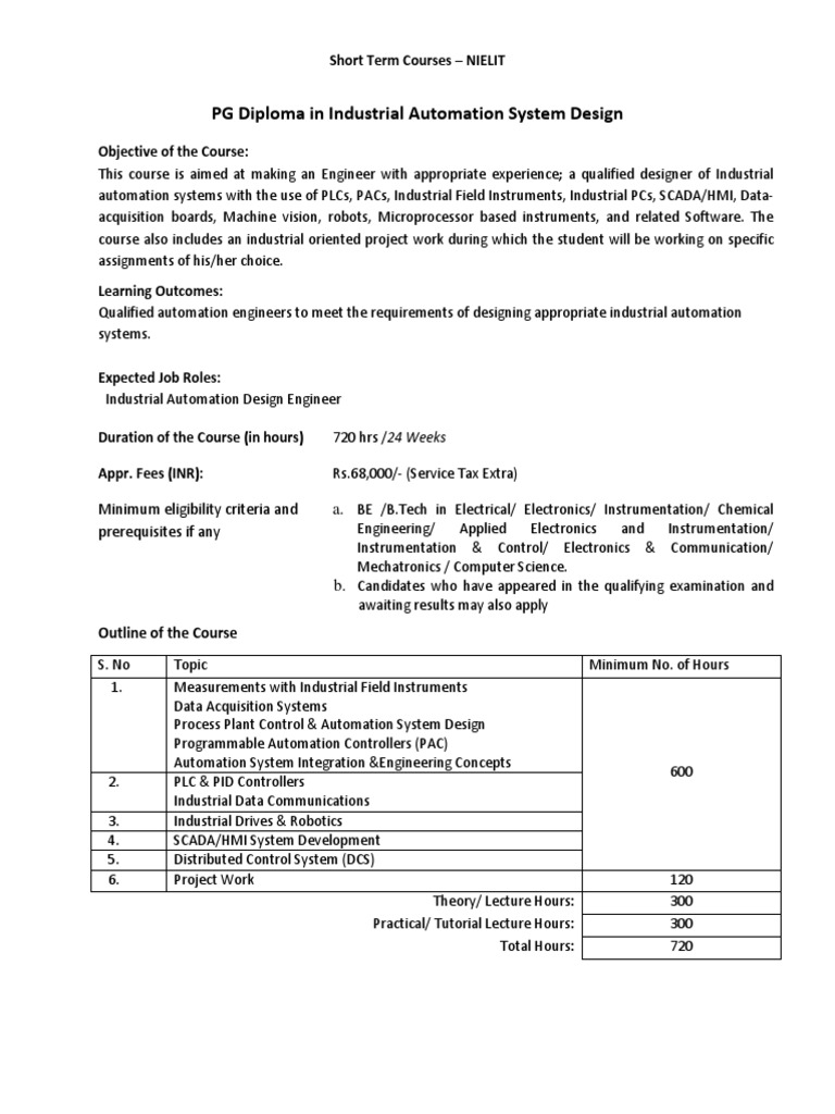 PG IndustrialAutomationSystemDesign | PDF