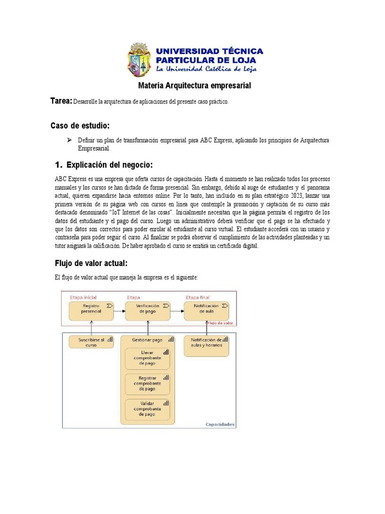 Transformación Digital en ABC Express | PDF | Software de la aplicacion ...