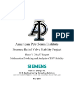 API PRV - Mathematical Modeling and Analysis of PRV Stability - Phase V DRAFT