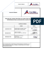 Plan de Trabajo - Reubicación Tanque de Agua