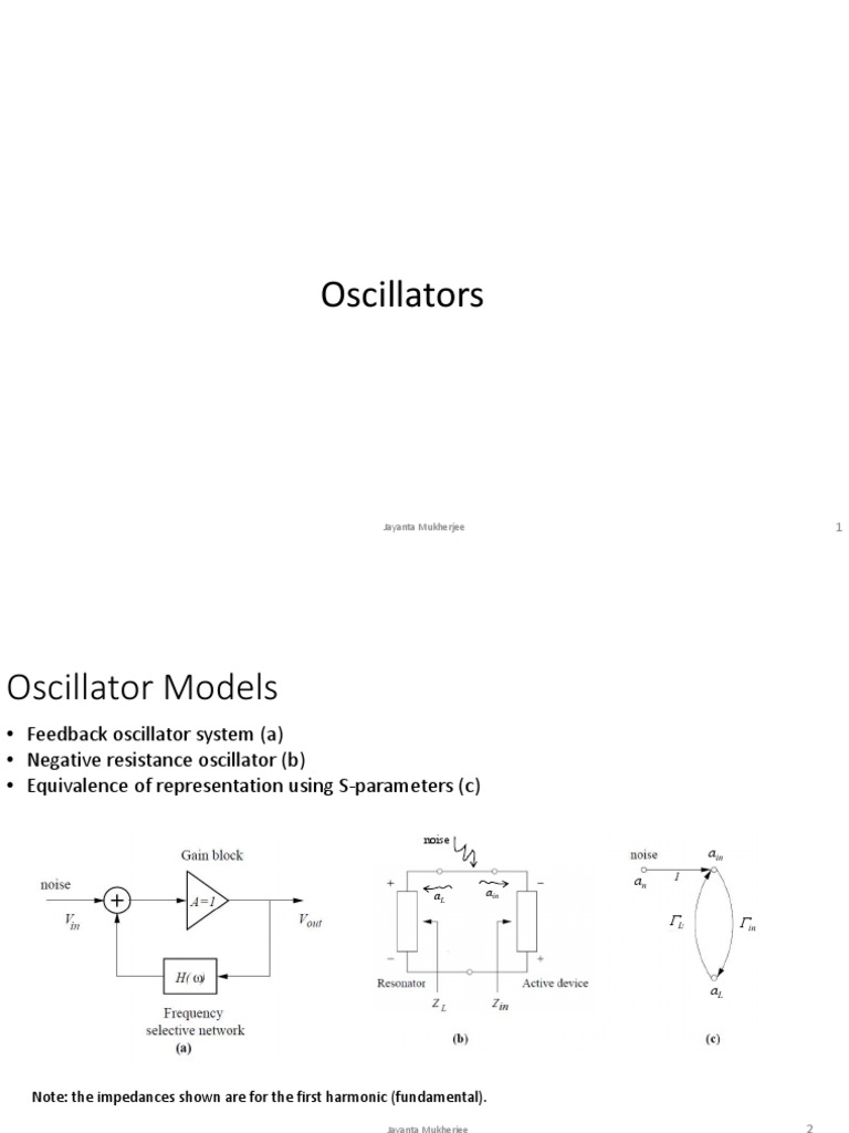 Lecture 12 | PDF | Electronic Oscillator | Amplifier