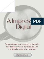 A Impressão Digital - Apostila Aula 1