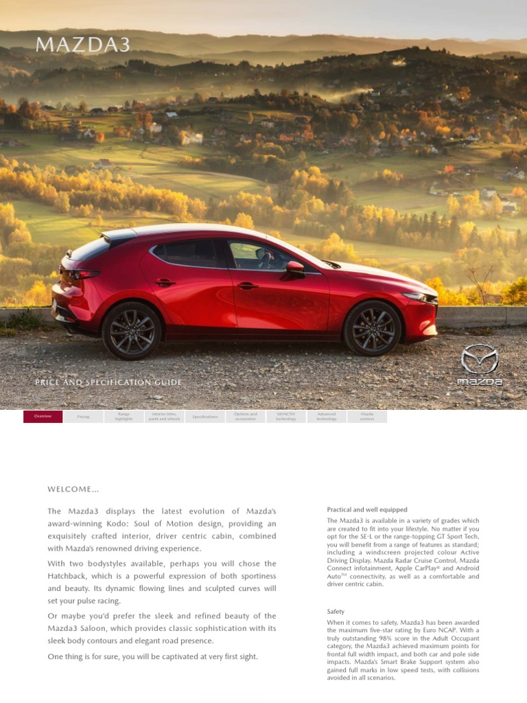 2022 Mazda3 BP Brochure | PDF