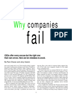 Why Companies Fail