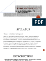 Principles of Management BSC