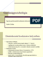 Gazdaságpszichológia - 5. Előadás - 2021