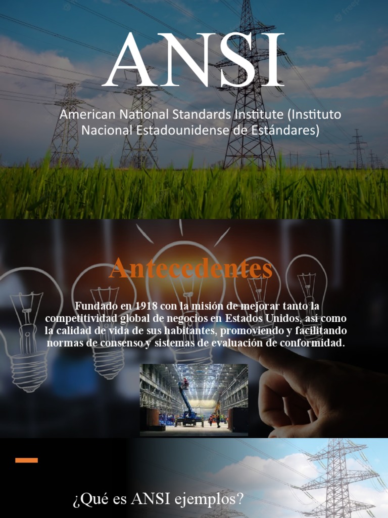 Normas ANSI en Seguridad Eléctrica | PDF | Ingenieria Eléctrica ...