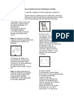 Manual - Calibracion Del Turbidimetro Portatil