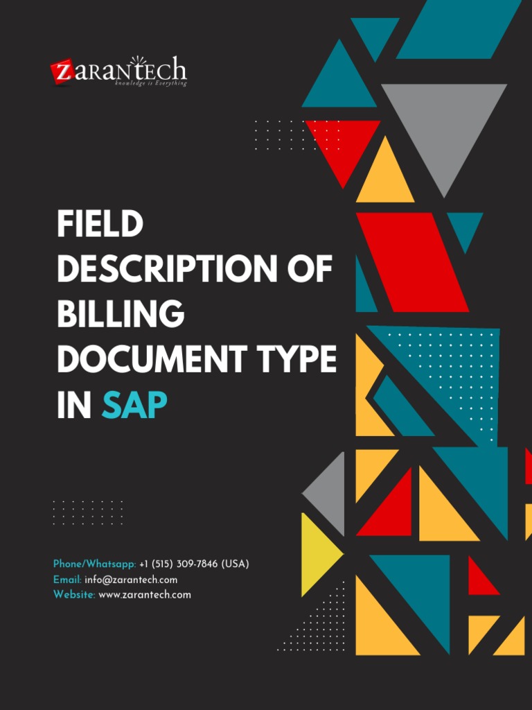 SAP Billing Document Type Overview | PDF | Computers