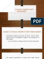Agricultural Production Process