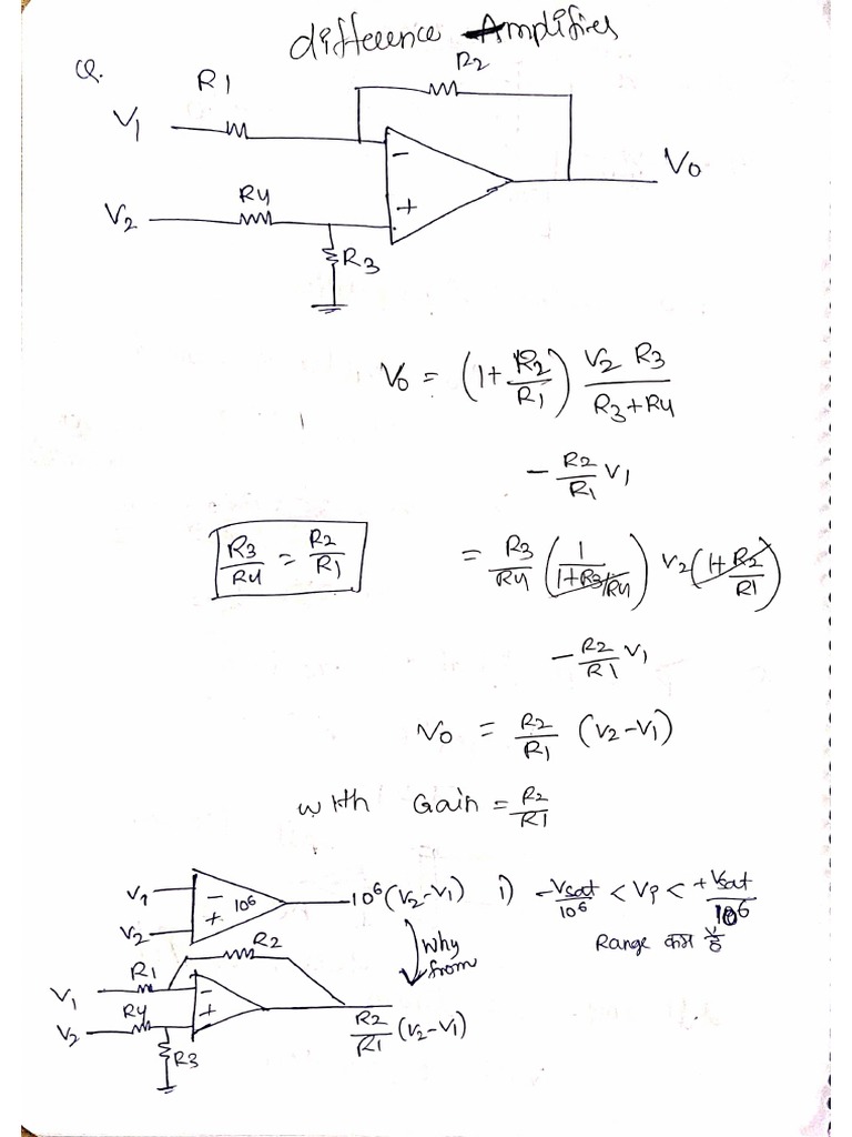 Difference Amplifier Circuit PDF