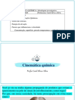 Cinética Química PDF Aula Profa Carol Silva