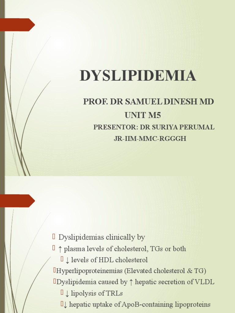 Hyperlipidemia | PDF | Statin | Low Density Lipoprotein