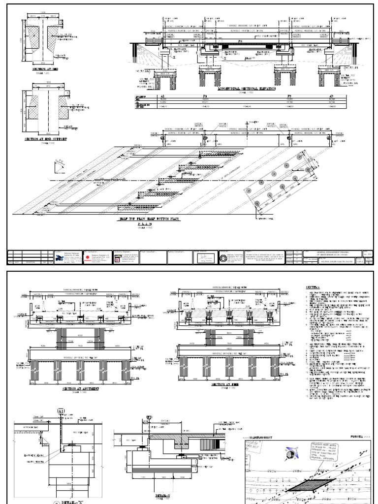 Minor Bridge General Arrangement Drawing | PDF | Road Transport