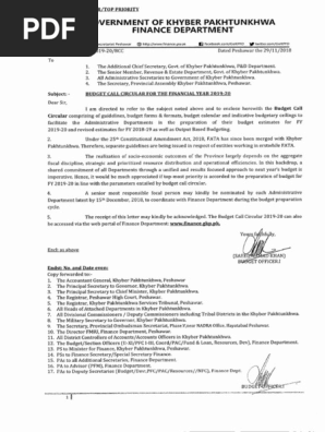 201907311564553023-Budget Call Circular 2019-20