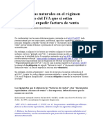 Las Personas Naturales en El Régimen Simplificado Del IVA Que Sí Están Obligadas A Expedir Factura de Venta