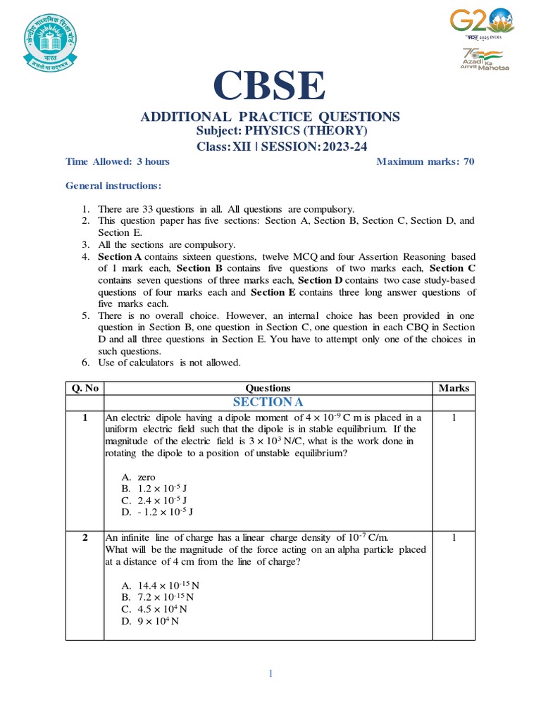 Electric Dipole Work in Fields | PDF | Science & Mathematics ...