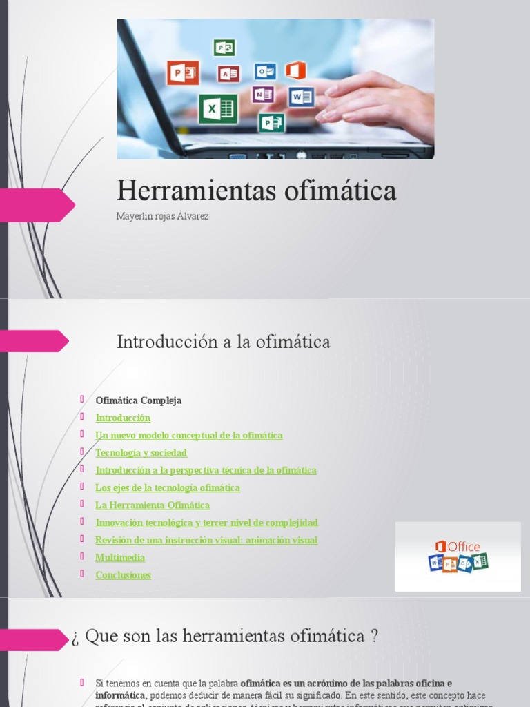 Herramientas Ofimáticas Modernas | PDF | Microsoft Office | Procesador ...