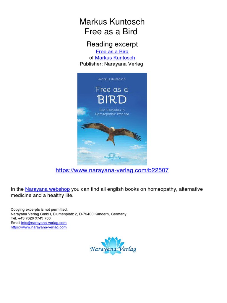 Free As A Bird Markus Kuntosch 22507 PDF