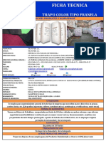Ficha Técnica Trapos de Franela