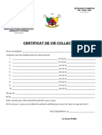 Certificat de Vie Collectif - 061435