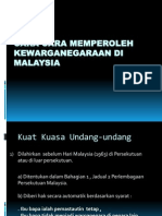 Cara-Cara Memperoleh Kewarganegaraan Di Malaysia