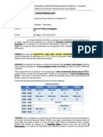 Modelo de Informe de Practicas - Educacion