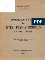FDB N°95 - Sites Préhistoriques en Kabylie - R. Poyto - 1967 - 147 Pages