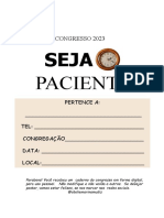 Caderno Do Congresso Adulto