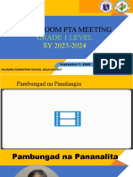 Homeroom Pta Meeting