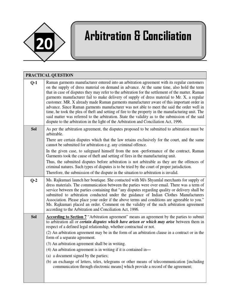 Arbitration Agreement Validity Analysis | PDF | Arbitration | Mediation