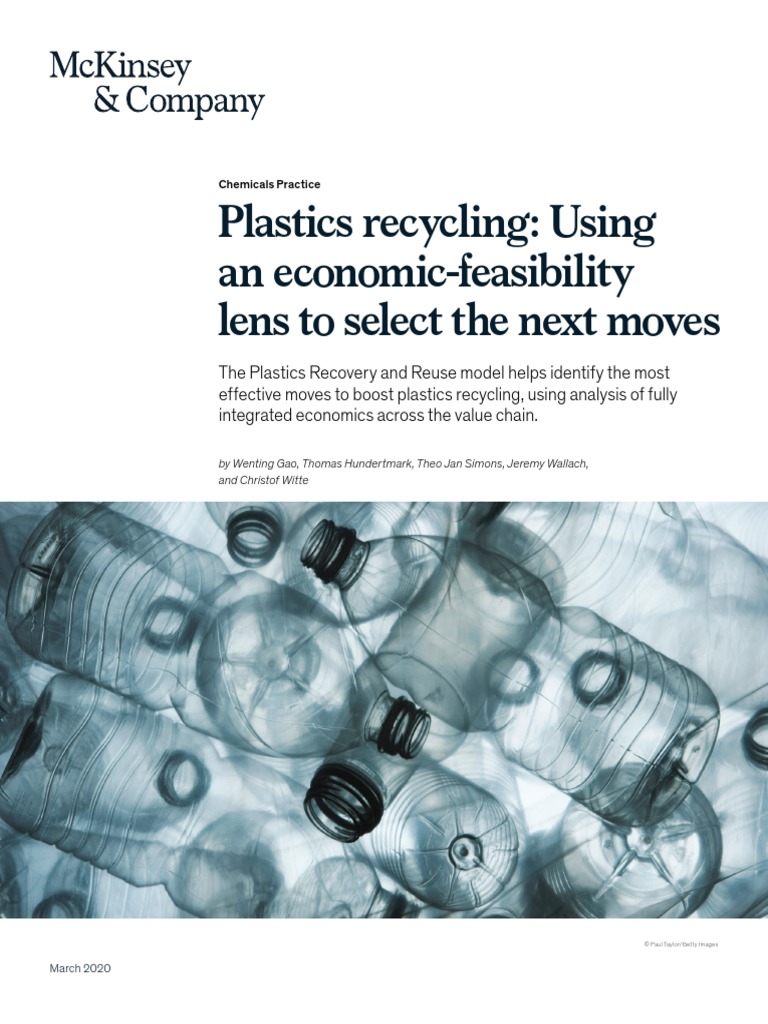 McKinsey PlasticsrecyclingUsinganeconomicfeasibilitylens PDF