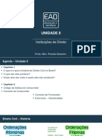 Slides de Aula - Unidade II Instituições de Direito