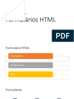 Formulários HTML